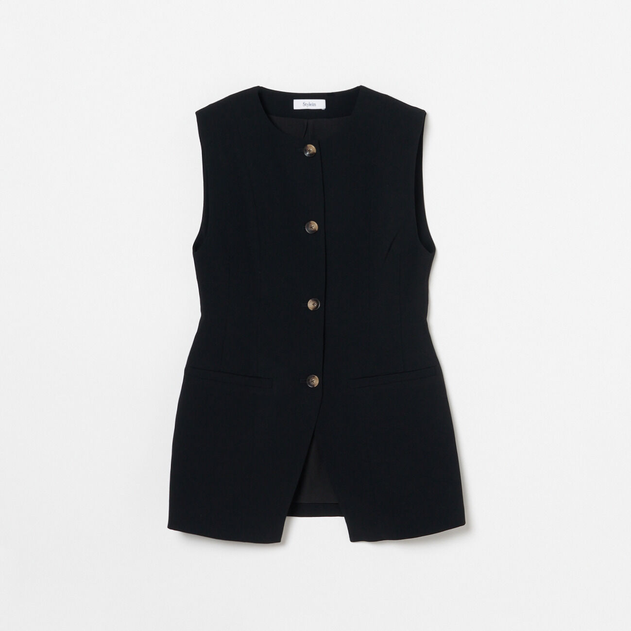  「Stylein BALINA CREPE VEST」|ベスト・ジレ|ブラック