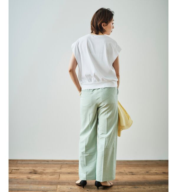  「コットンタックショルダーTシャツ」|Tシャツ・カットソー|