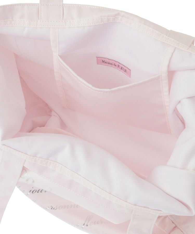 Maison de FLEUR「サテンフリルスクエアトートバッグ」|トートバッグ|