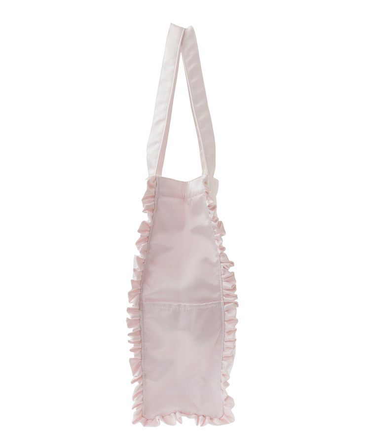 Maison de FLEUR「サテンフリルスクエアトートバッグ」|トートバッグ|