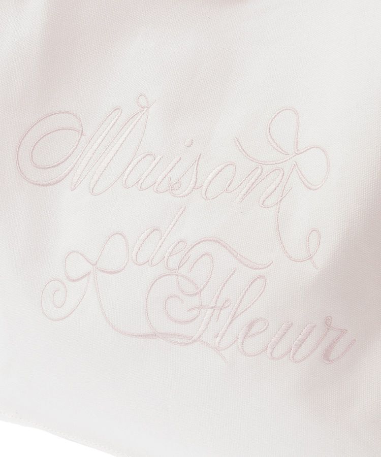 Maison de FLEUR「ブランドロゴ刺繍スクエアトートバッグ」|トートバッグ|
