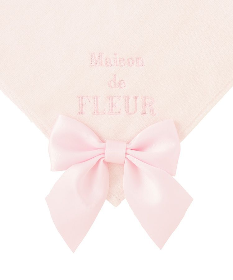 Maison de FLEUR「ビッグリボンタオルハンカチ」|ハンカチ|
