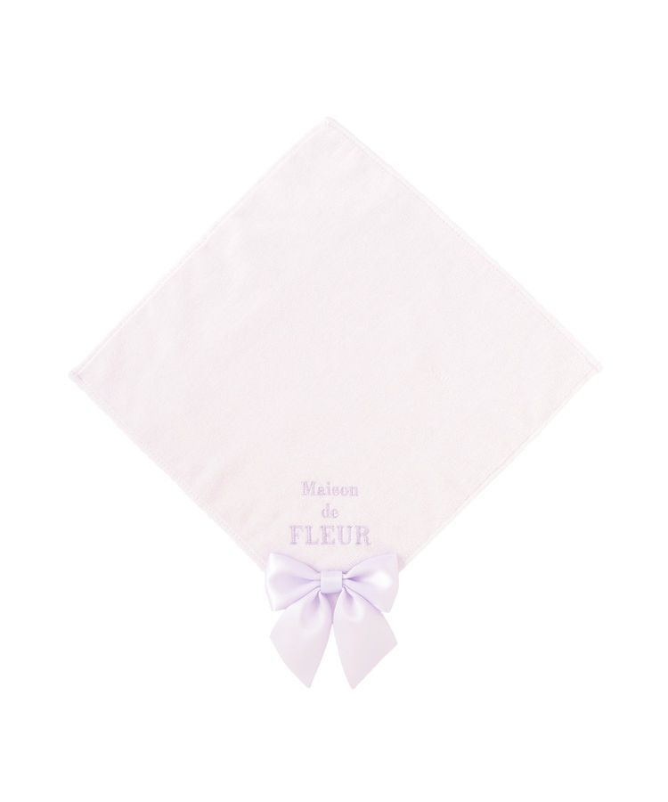 Maison de FLEUR「ビッグリボンタオルハンカチ」|ハンカチ|