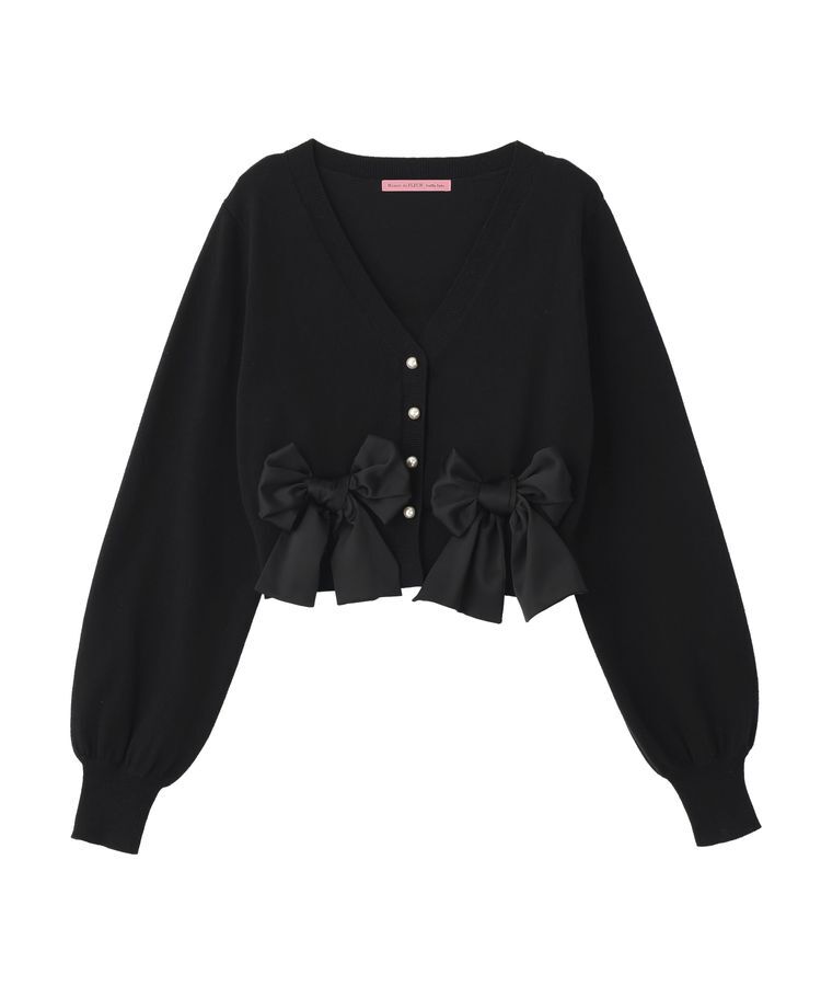 Maison de FLEUR Petite Robe「リボンカーディガン」|カーディガン|