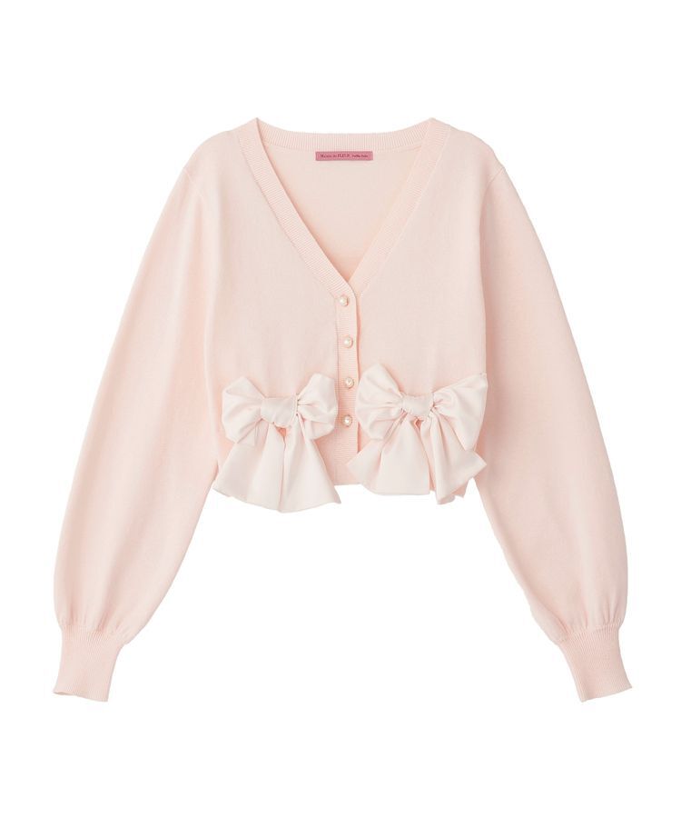 Maison de FLEUR Petite Robe「リボンカーディガン」|カーディガン|