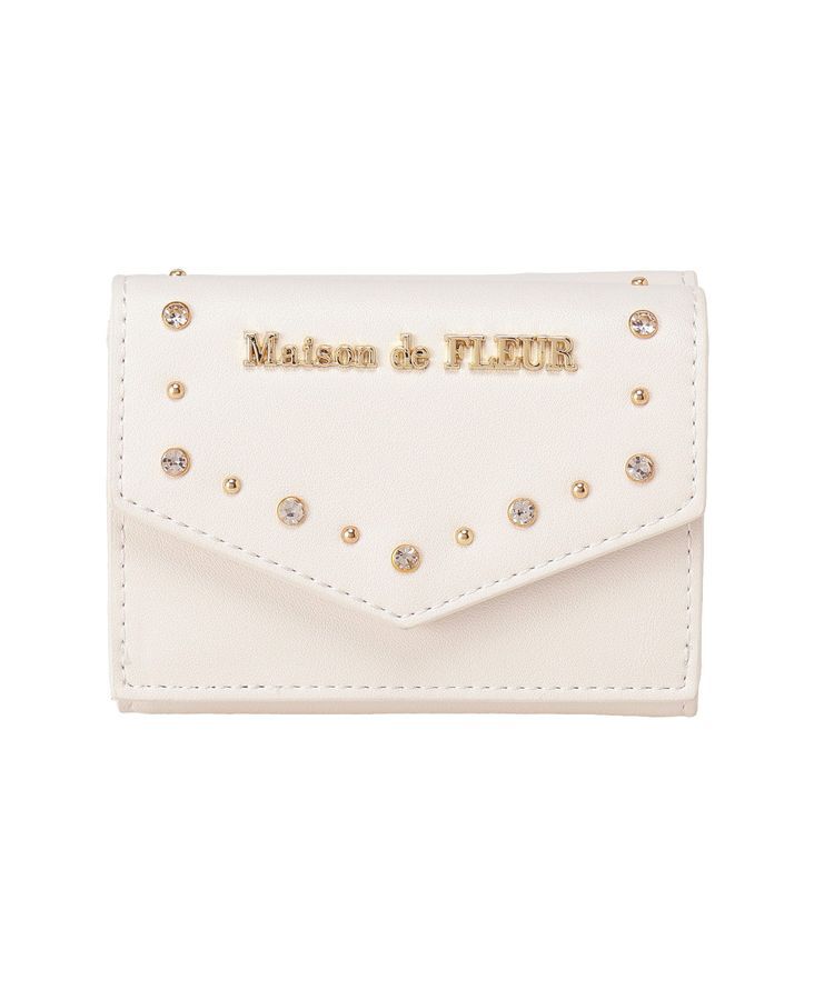 Maison de FLEUR「ビジュースタッズプチウォレット」|財布|
