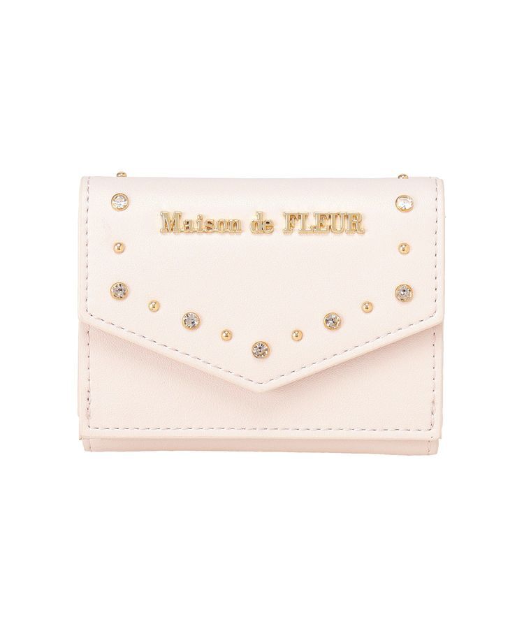 Maison de FLEUR「ビジュースタッズプチウォレット」|財布|