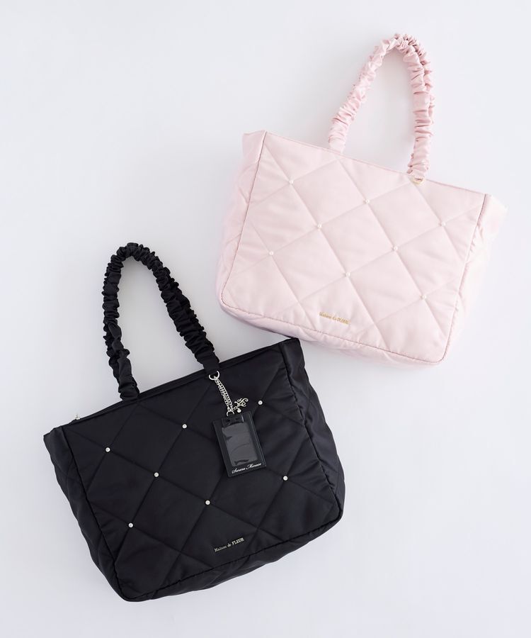 Maison de FLEUR「キルティングエアリーキャリーオンバッグ」|トートバッグ|