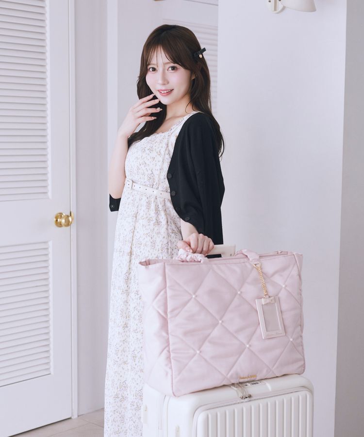 Maison de FLEUR「キルティングエアリーキャリーオンバッグ」|トートバッグ|