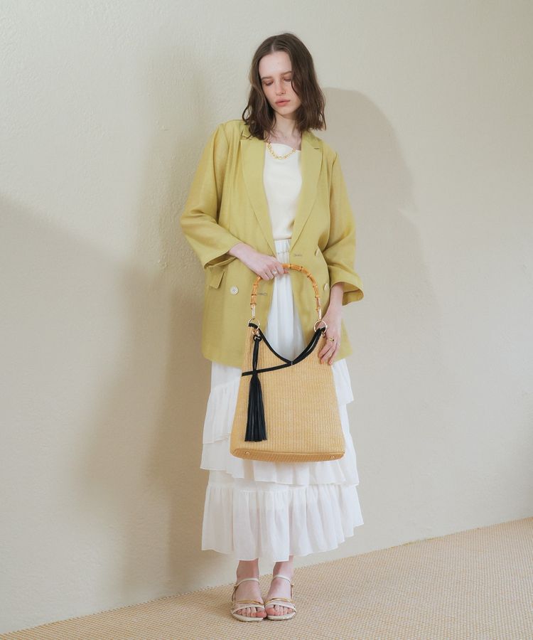 YECCA VECCA「【尾崎紗代子さん着用】＜A4対応＞チャーム付き2wayショルダーバッグ」|ショルダー・メッセンジャー|