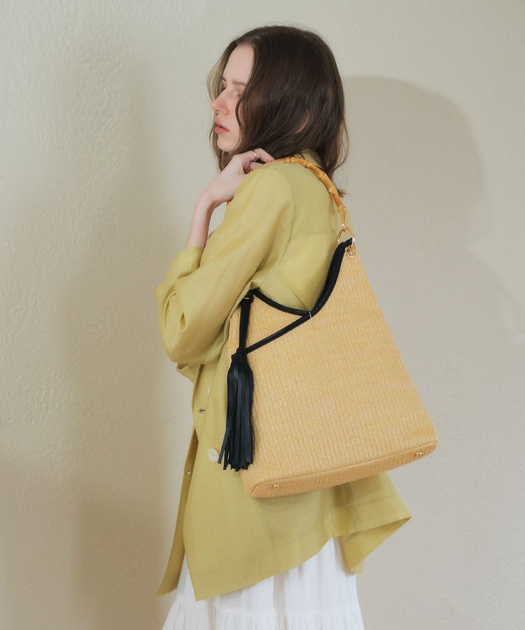 YECCA VECCA「【尾崎紗代子さん着用】＜A4対応＞チャーム付き2wayショルダーバッグ」|ショルダー・メッセンジャー|