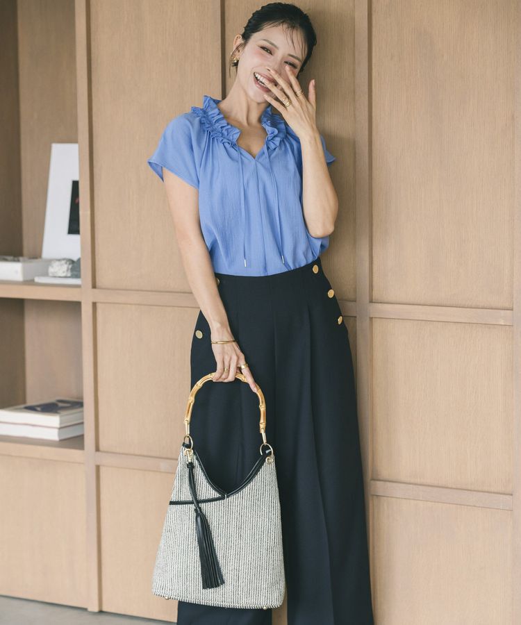 YECCA VECCA「【尾崎紗代子さん着用】＜A4対応＞チャーム付き2wayショルダーバッグ」|ショルダー・メッセンジャー|