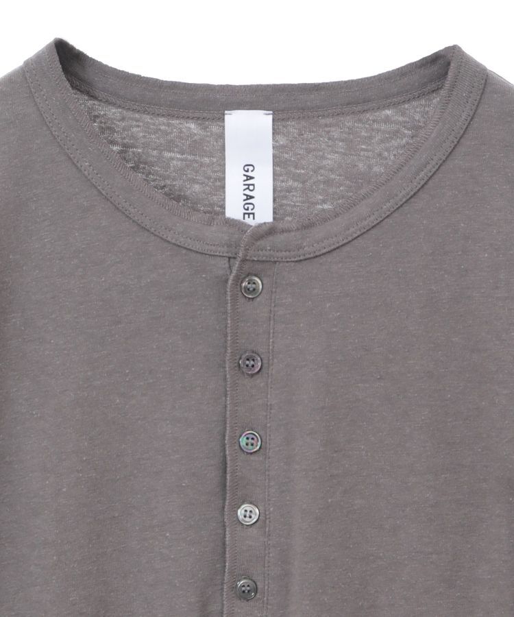 GARAGE OF GOOD CLOTHING「【日本製】ヘンプジャージーヘンリーネックプルオーバー」|Tシャツ・カットソー|