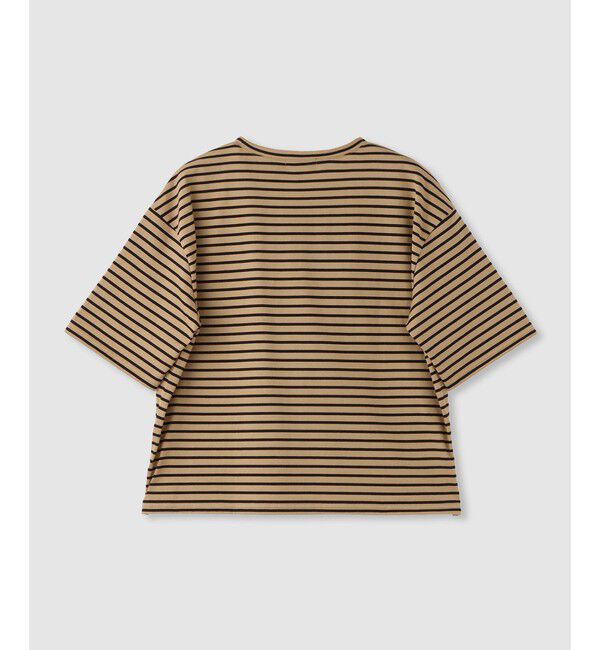 allureville「カレッジライクロゴボーダーＴシャツ」|Tシャツ・カットソー|