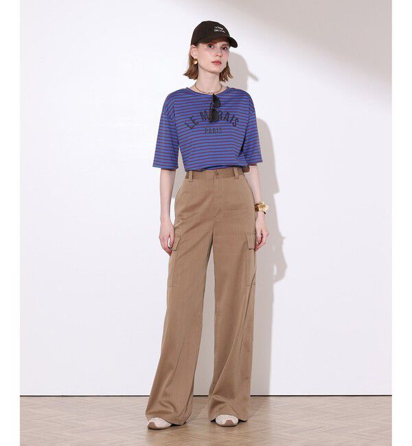 allureville「カレッジライクロゴボーダーＴシャツ」|Tシャツ・カットソー|