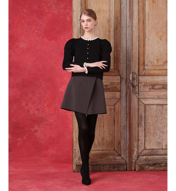LOULOU WILLOUGHBY「クロッシェフラワージゴスリーブプルオーバー」|ニット・セーター|