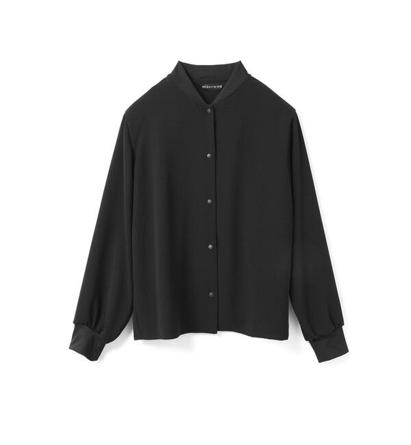 mizuiro ind「mizuiro ind ブルゾンライクシャツ」|シャツ・ブラウス|