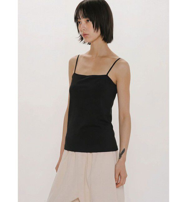 MIDIUMISOLID「MIDIUMISOLID for Ladies パッド入りチューブトップ」|Tシャツ・カットソー|ブラック