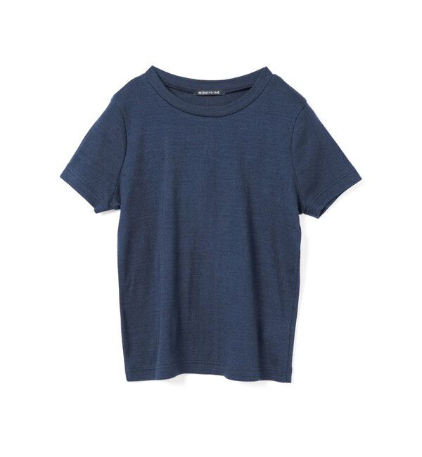 mizuiro ind「mizuiro ind クルーネックTシャツ」|Tシャツ・カットソー|インディゴネイビー