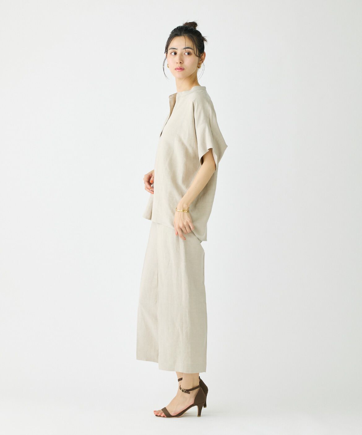 DAY by DAY it&rsquo;s international「リネンワイドクロップドパンツ」|その他|