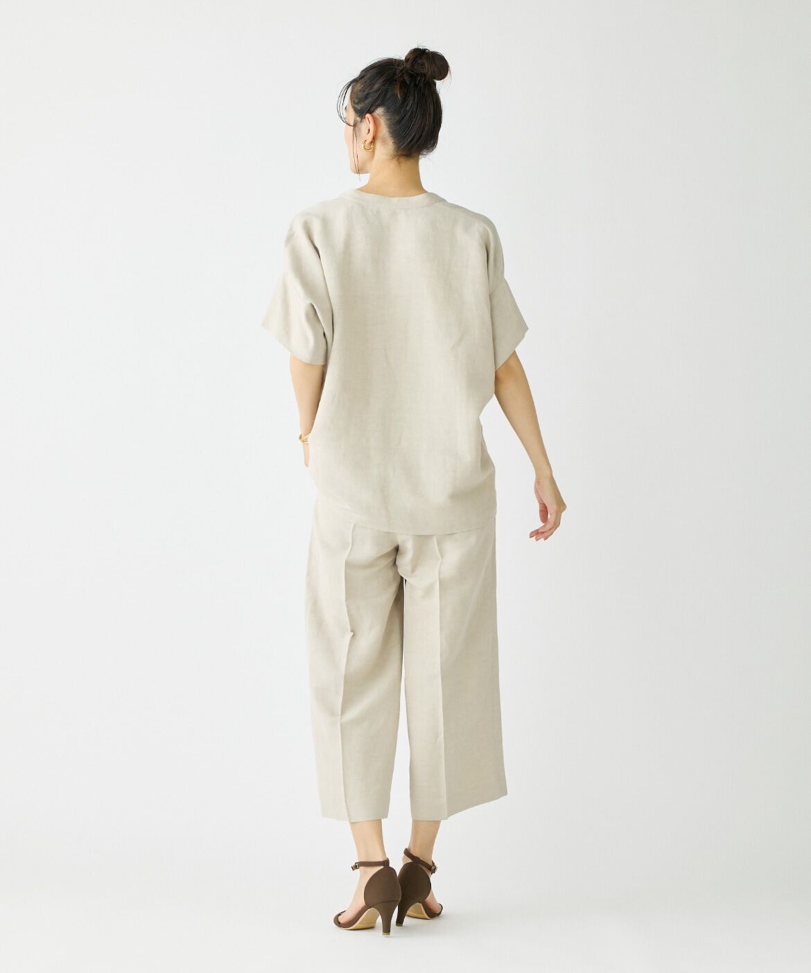 DAY by DAY it&rsquo;s international「リネンワイドクロップドパンツ」|その他|