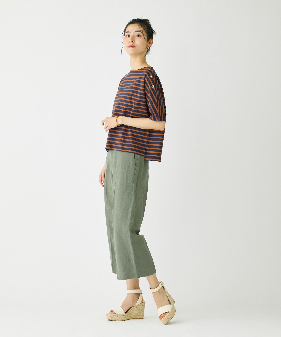 DAY by DAY it&rsquo;s international「リネンワイドクロップドパンツ」|その他|