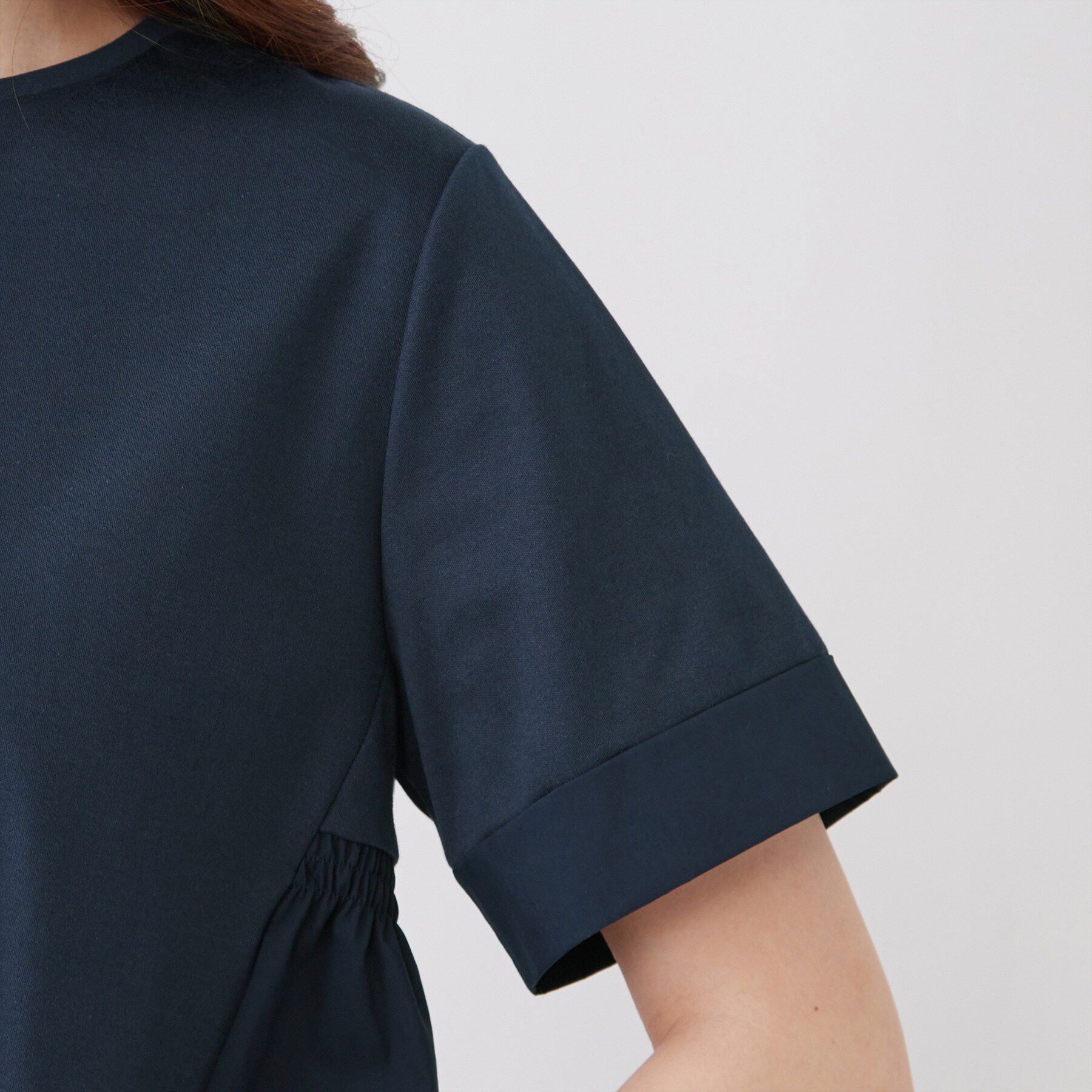 COUP DE CHANCE「【手洗い可／日本製】バックペプラムデザイン プルオーバー」|Tシャツ・カットソー|
