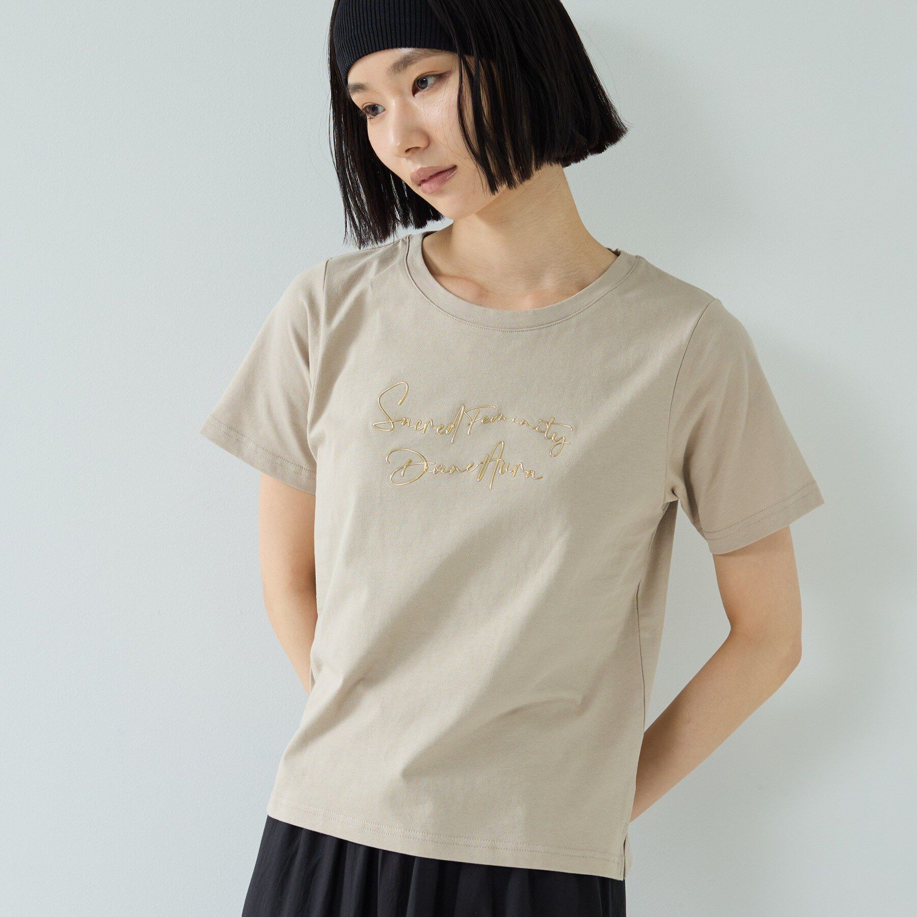 GALLEST「3DプリントロゴTシャツ【再入荷】」|Tシャツ・カットソー|グレージュ(050)
