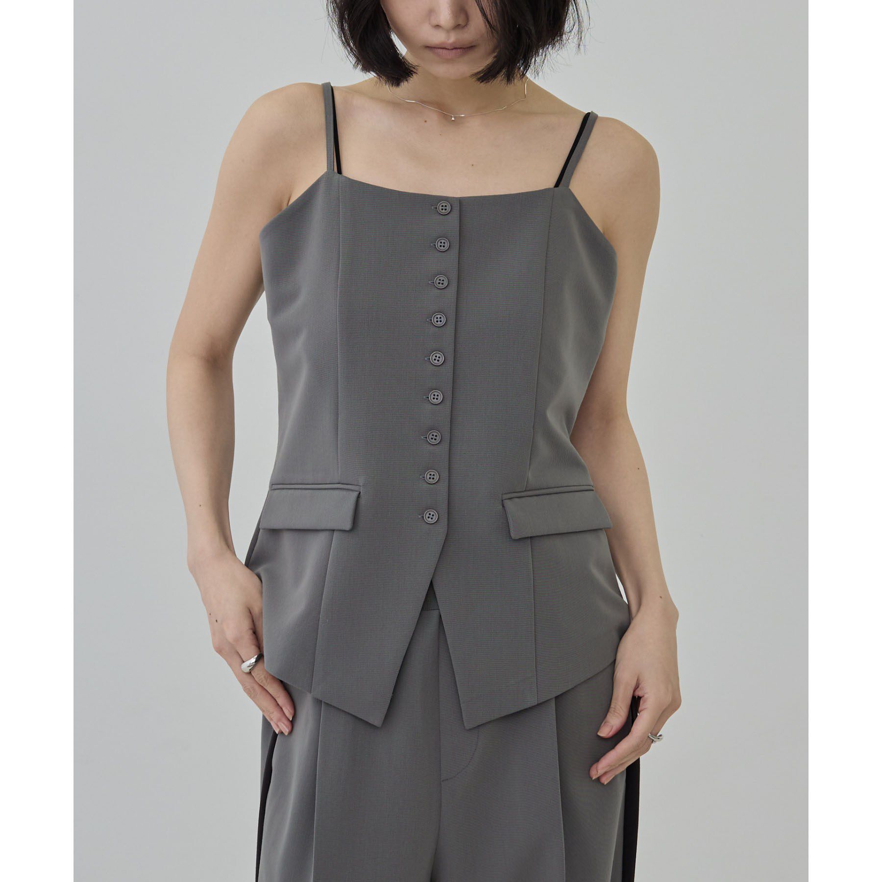 GALLEST「Comfy Set Up｜キャミジレ【セットアップ対応／通勤／カセット服】」|ベスト・ジレ|