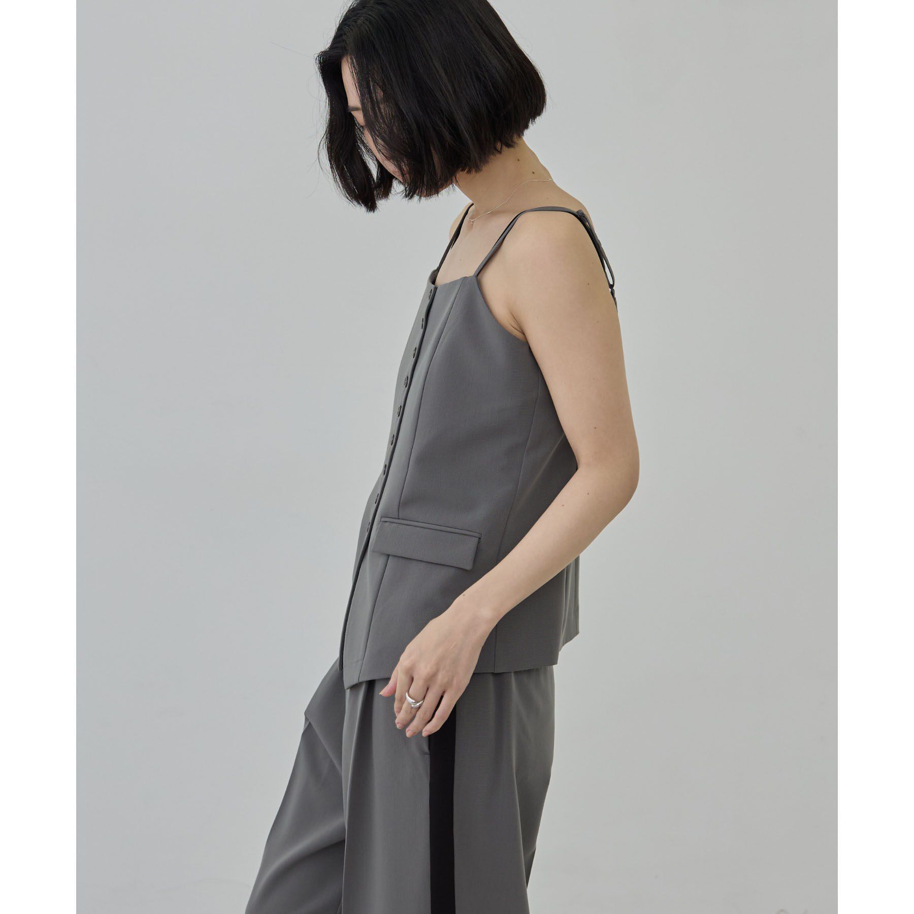 GALLEST「Comfy Set Up｜キャミジレ【セットアップ対応／通勤／カセット服】」|ベスト・ジレ|