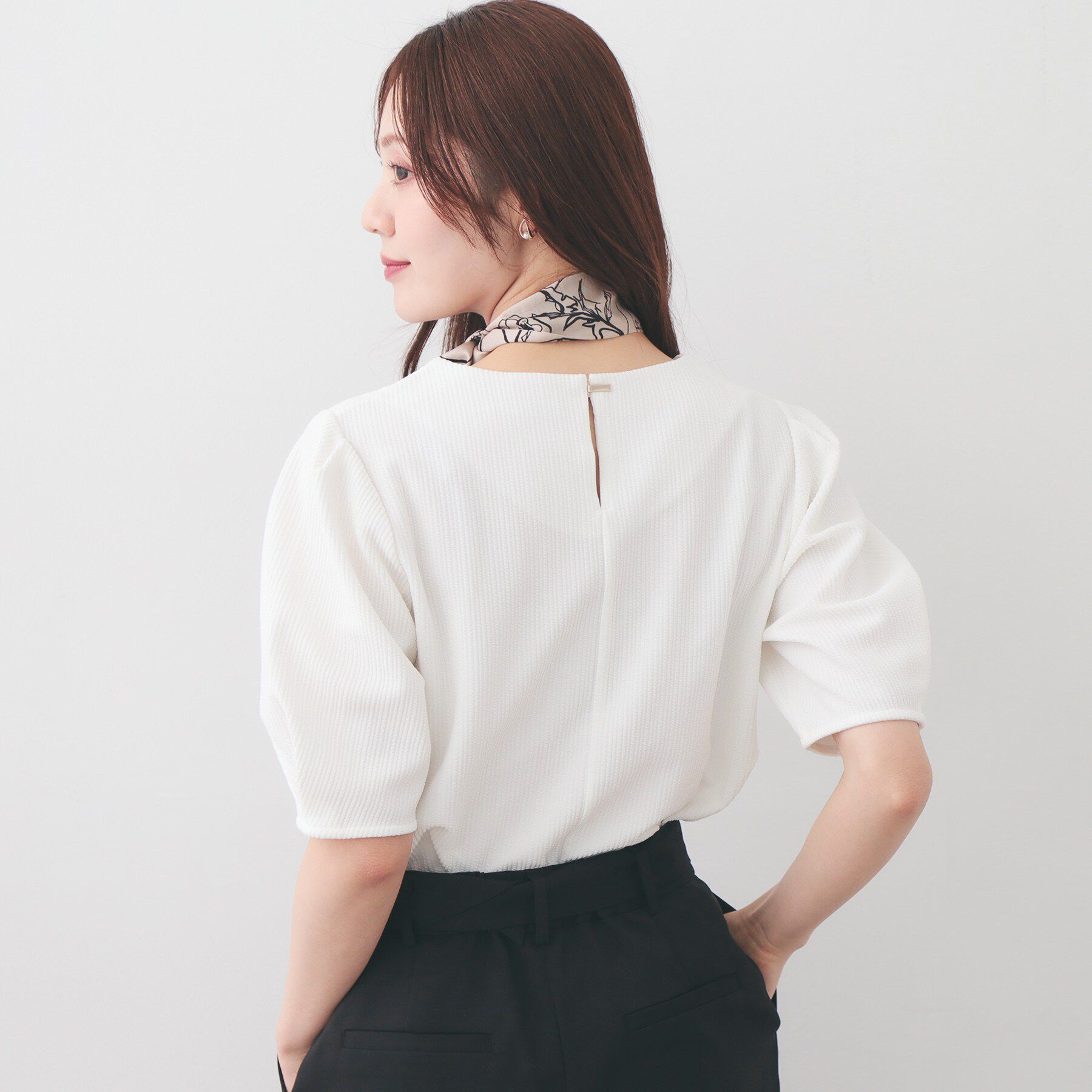 index「タックパフトップス【洗濯機OK／UVケア／接触冷感】」|Tシャツ・カットソー|