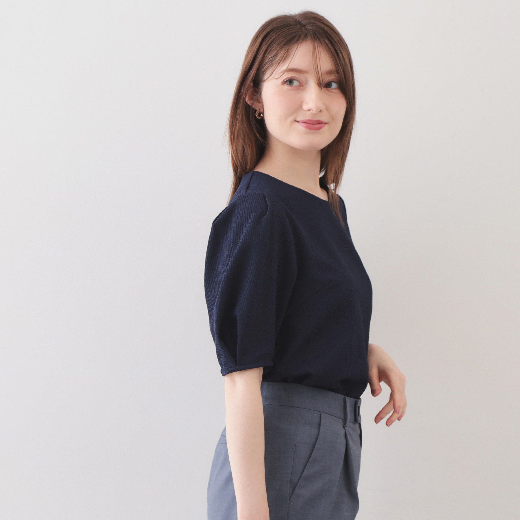 index「タックパフトップス【洗濯機OK／UVケア／接触冷感】」|Tシャツ・カットソー|