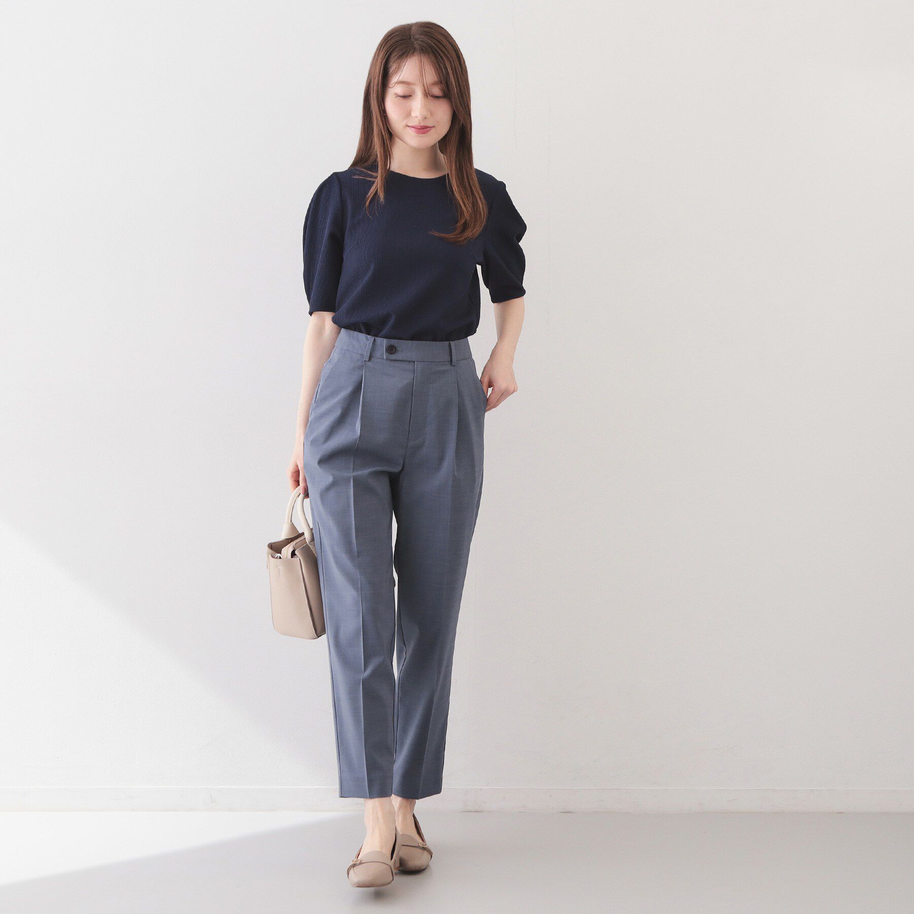 index「タックパフトップス【洗濯機OK／UVケア／接触冷感】」|Tシャツ・カットソー|