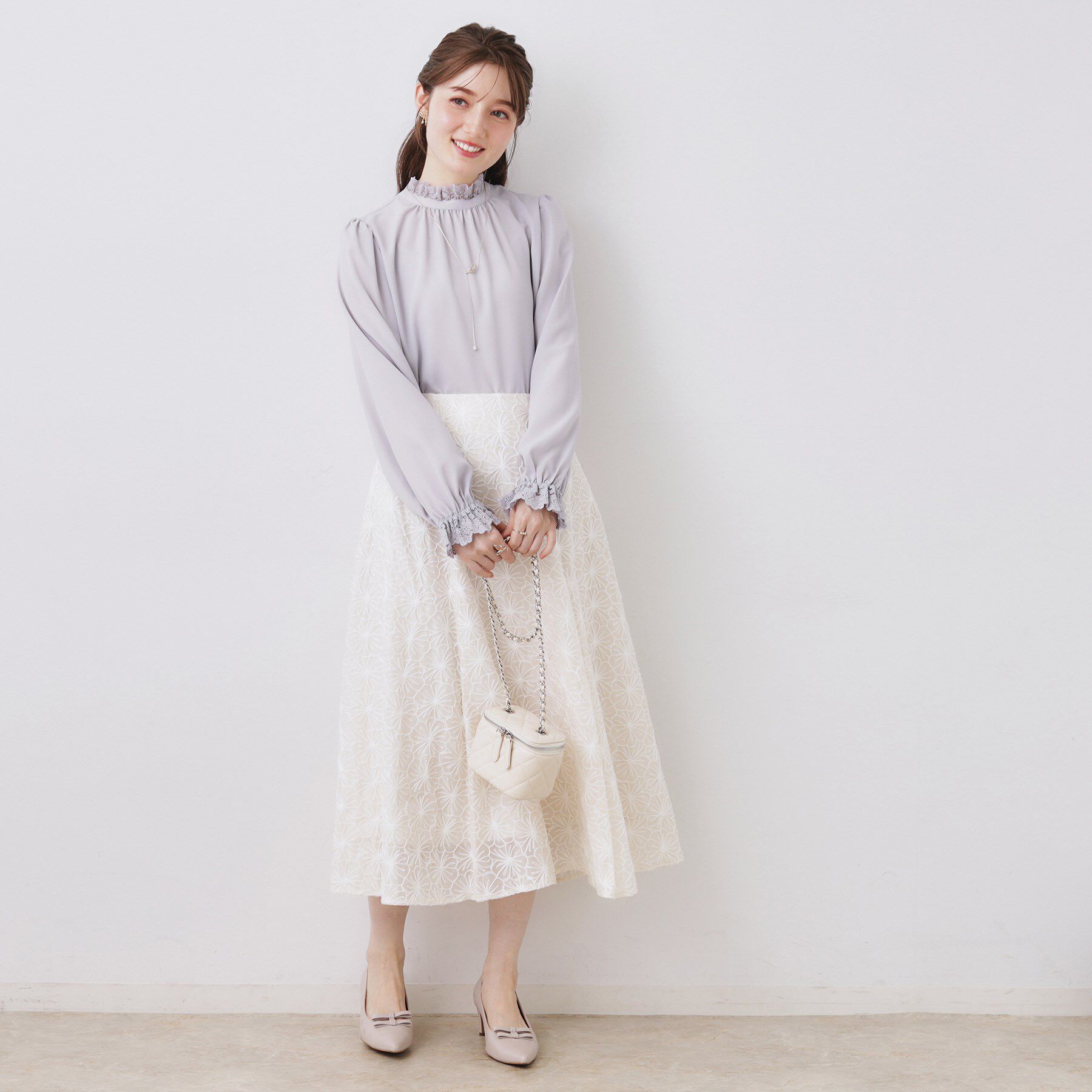 Couture broach「【2WAY・ハレの日・通勤】エンブロレースブラウス」|シャツ・ブラウス|