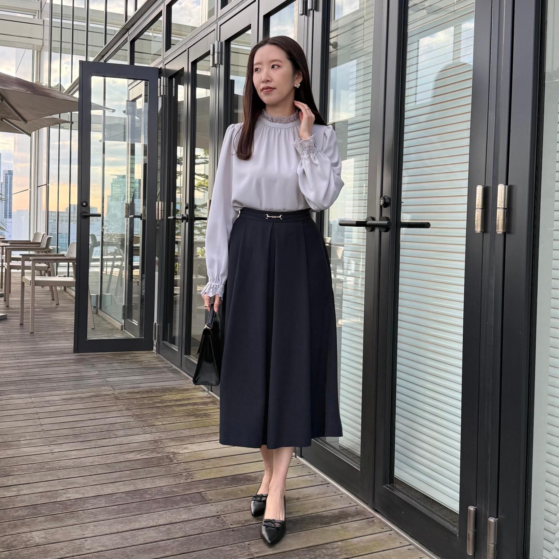 Couture broach「【2WAY・ハレの日・通勤】エンブロレースブラウス」|シャツ・ブラウス|