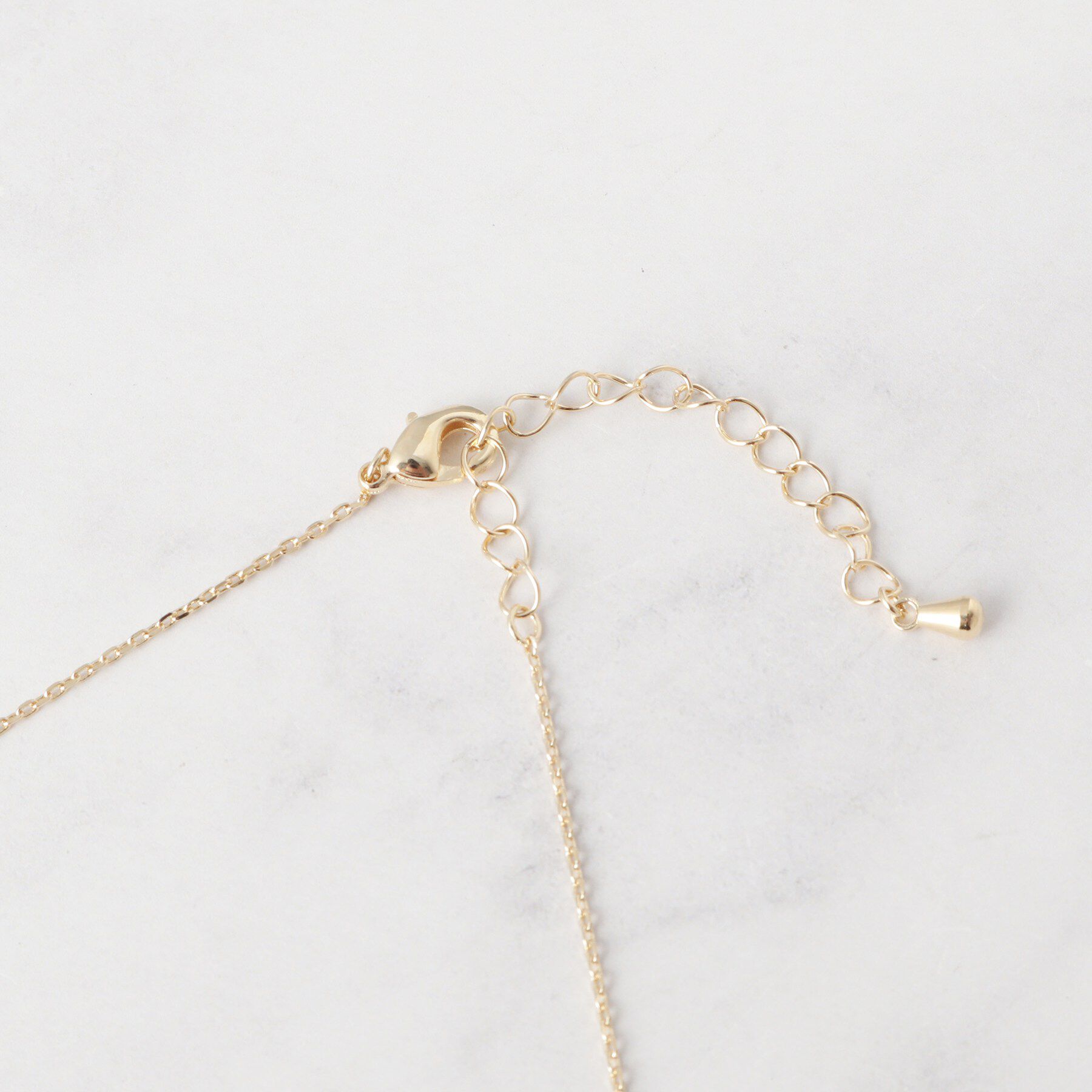 Couture broach「スクエアビジューネックレス」|ネックレス|
