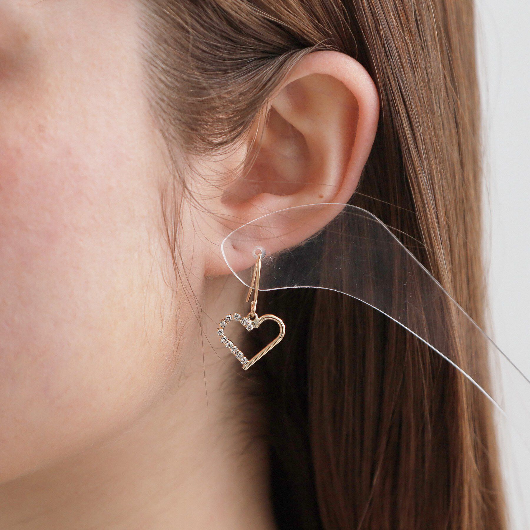 Couture broach「ビジューハートピアス」|ピアス|