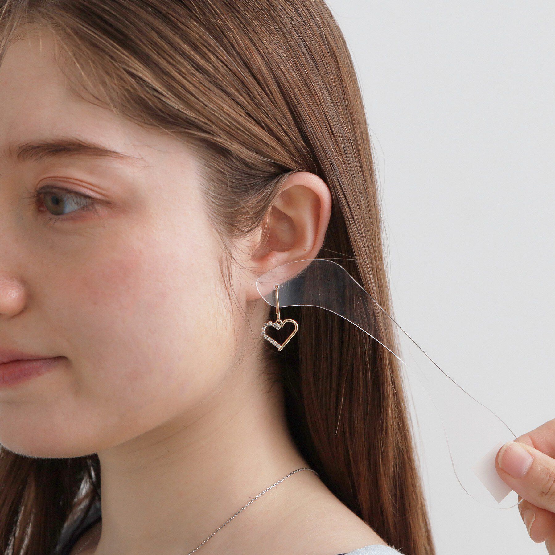 Couture broach「ビジューハートピアス」|ピアス|