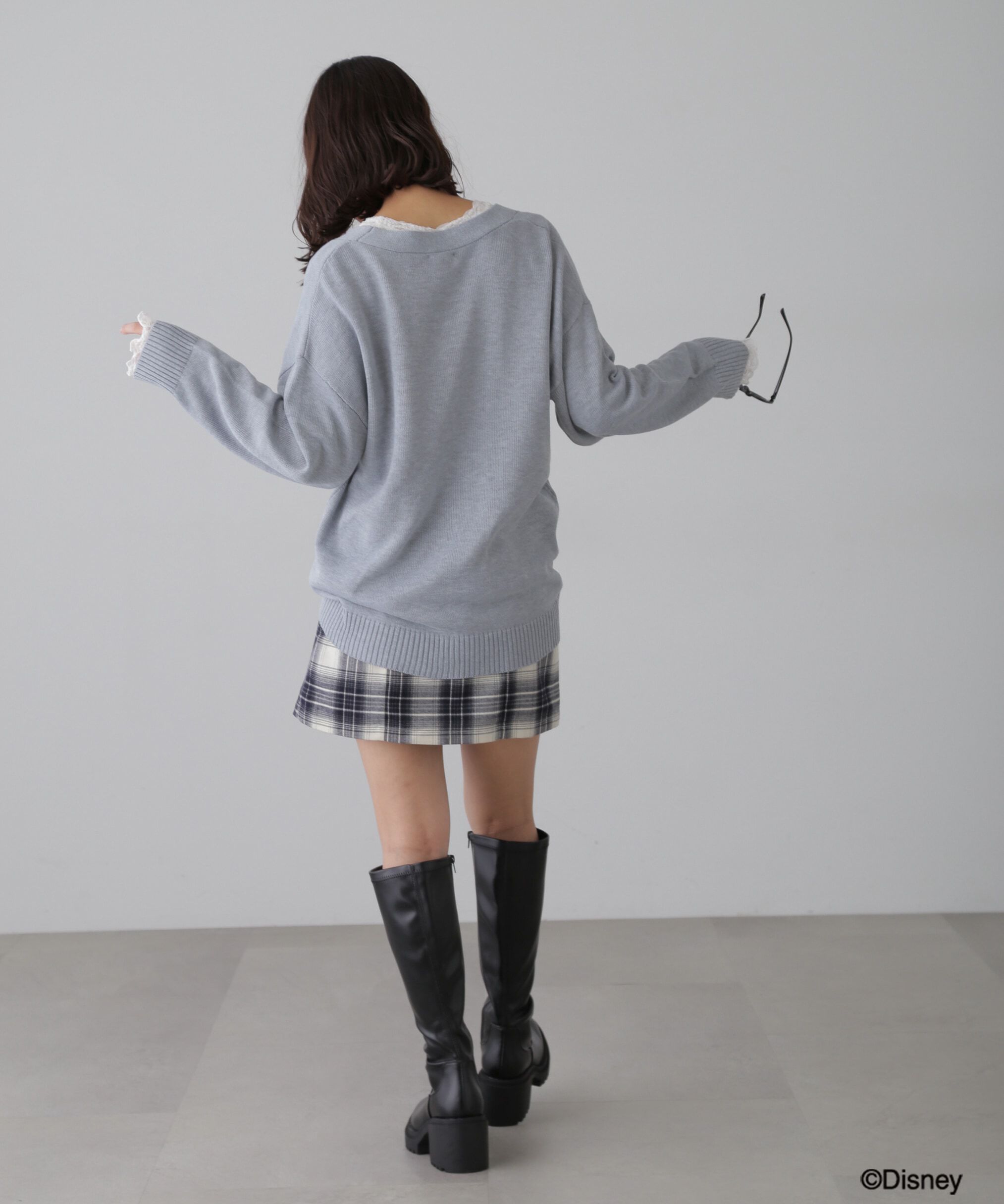  「シャツ巻き風ミニスカート」|スカート|