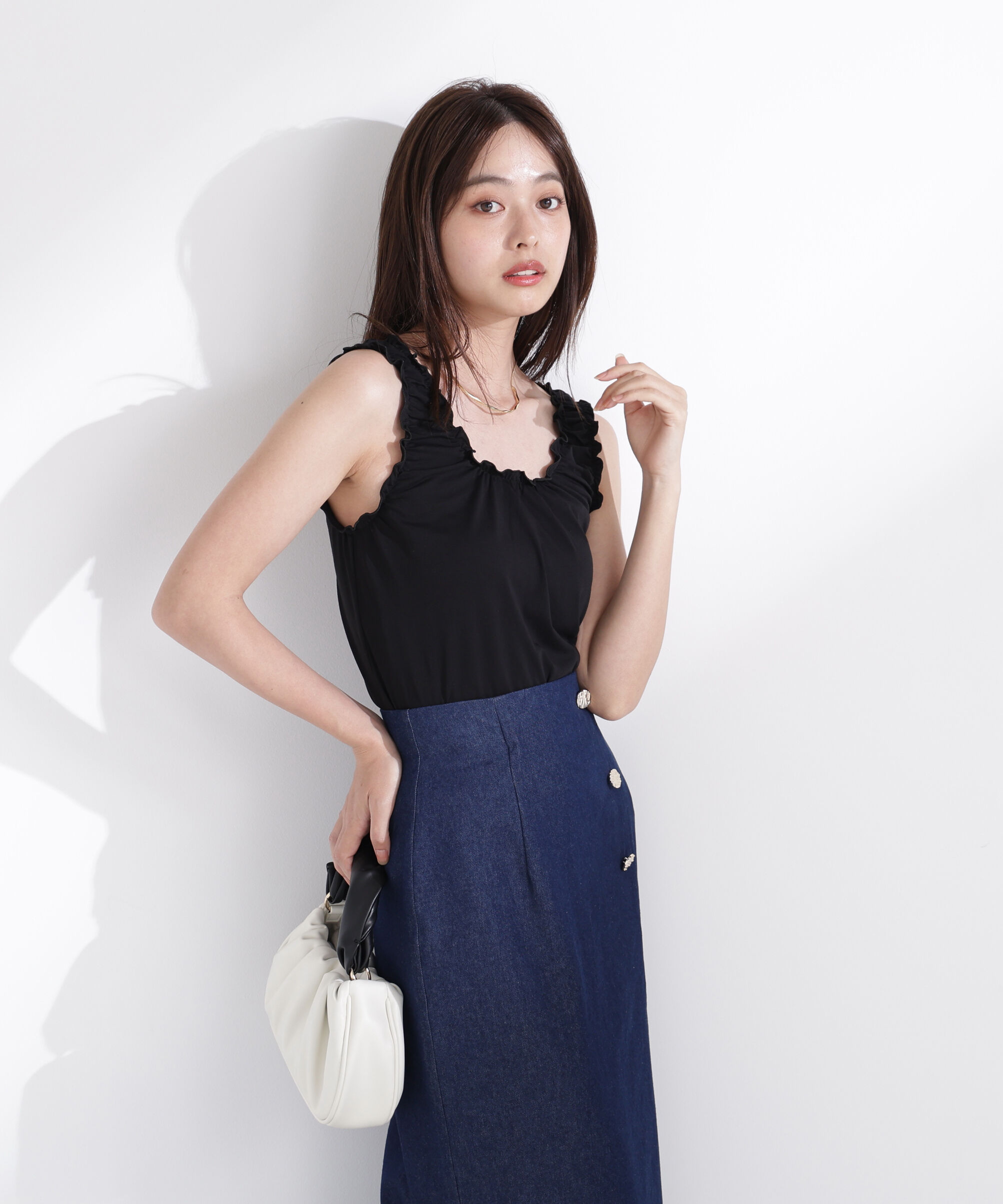 PROPORTION BODY DRESSING「ギャザータンク」|Tシャツ・カットソー|