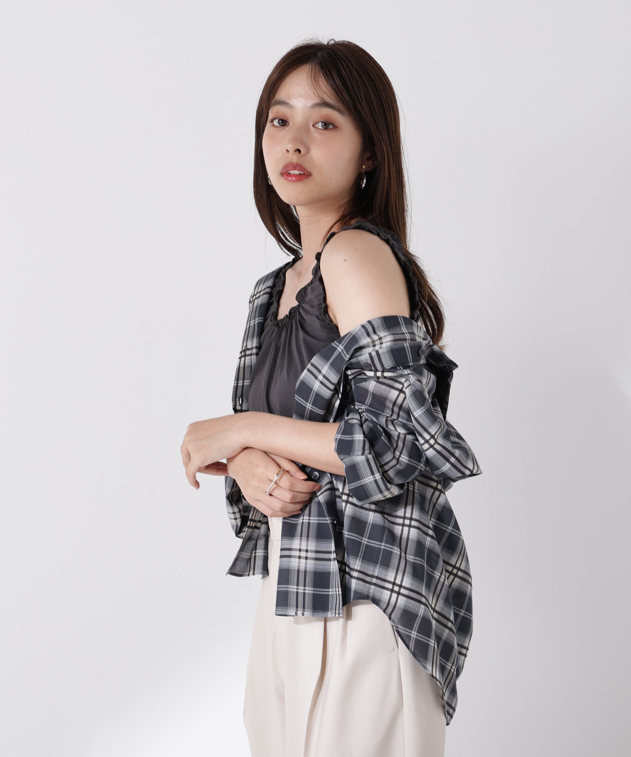 PROPORTION BODY DRESSING「ギャザータンク」|Tシャツ・カットソー|