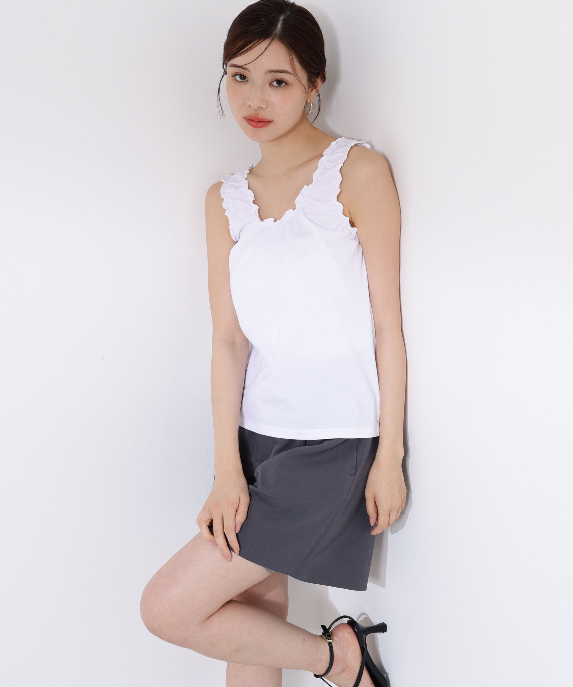 PROPORTION BODY DRESSING「ギャザータンク」|Tシャツ・カットソー|