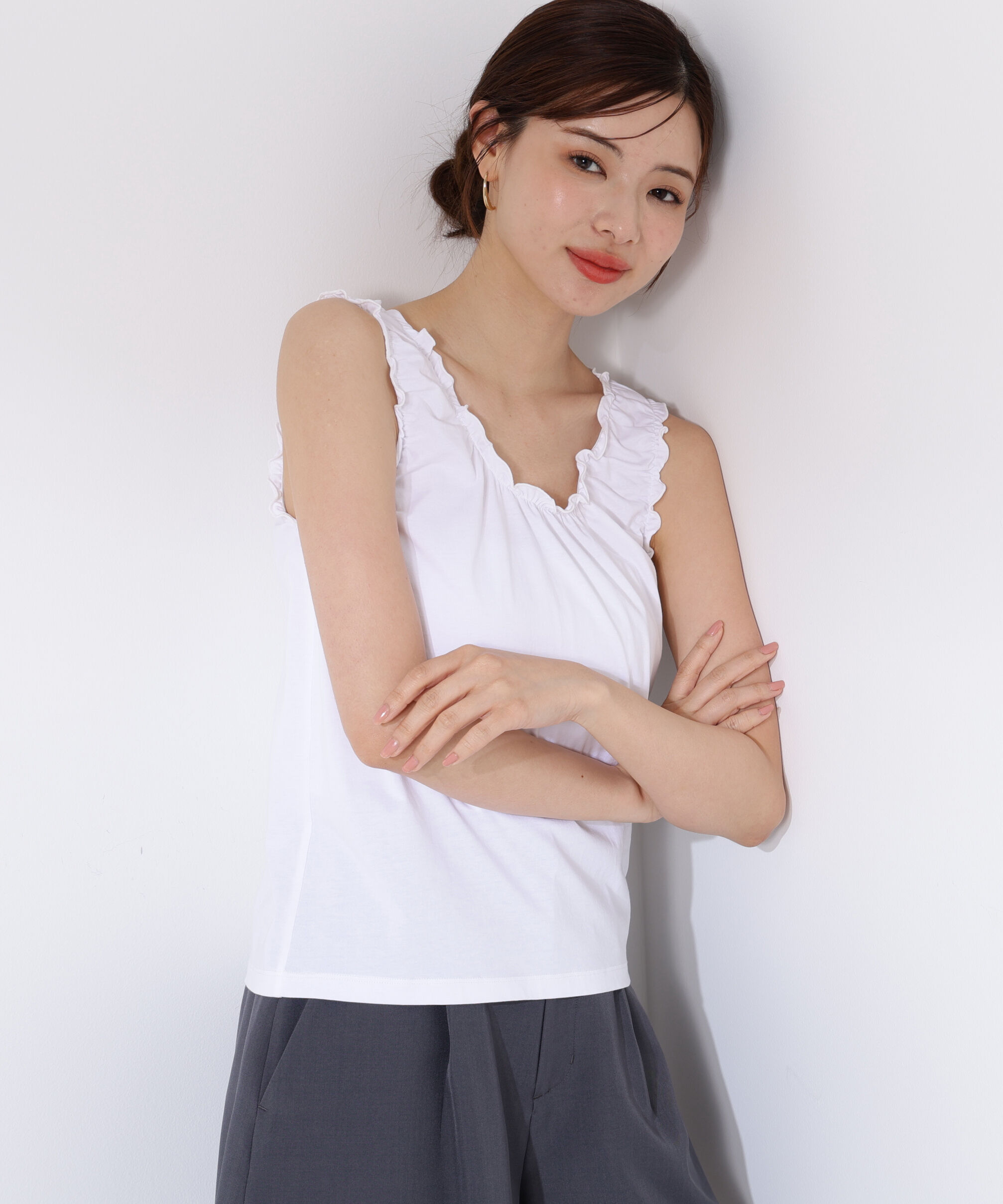 PROPORTION BODY DRESSING「ギャザータンク」|Tシャツ・カットソー|