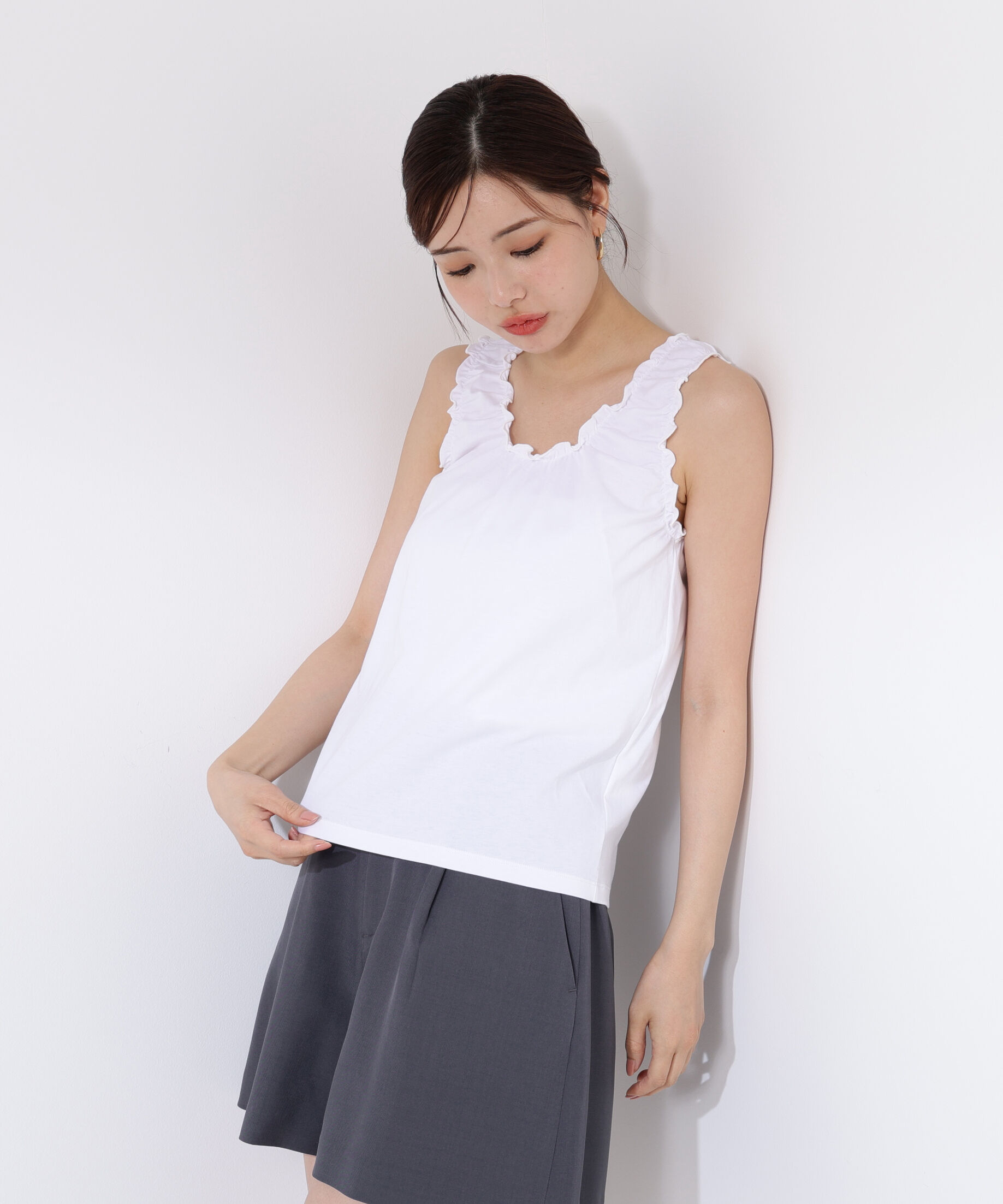 PROPORTION BODY DRESSING「ギャザータンク」|Tシャツ・カットソー|