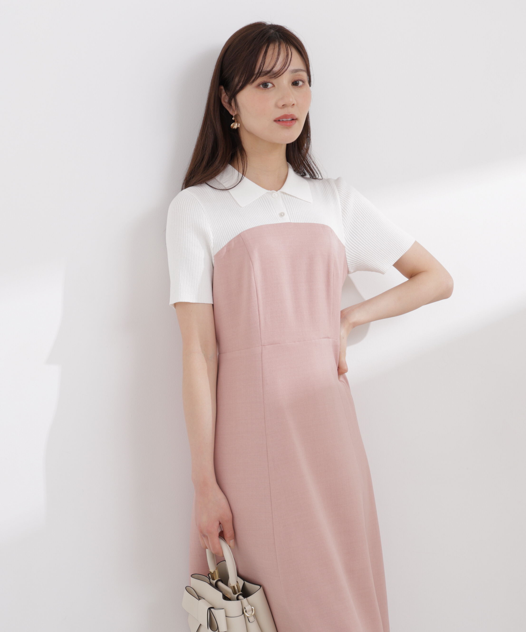 PROPORTION BODY DRESSING「ポロカラードッキングワンピース 26SS」|ワンピース|