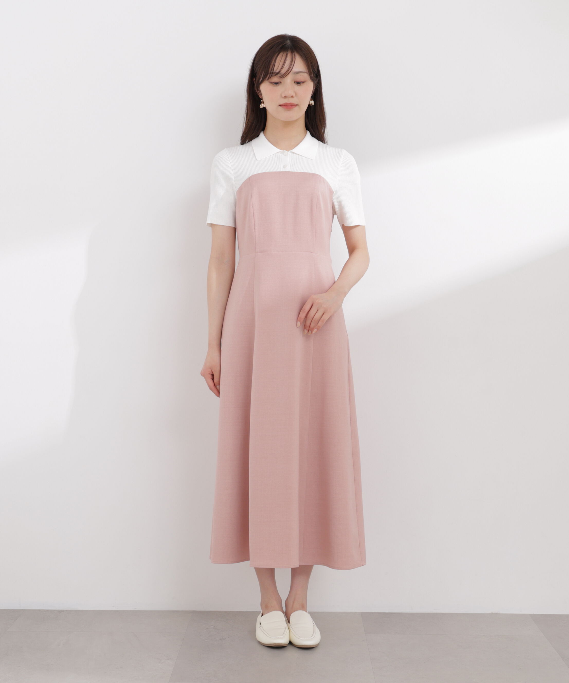 PROPORTION BODY DRESSING「ポロカラードッキングワンピース 26SS」|ワンピース|
