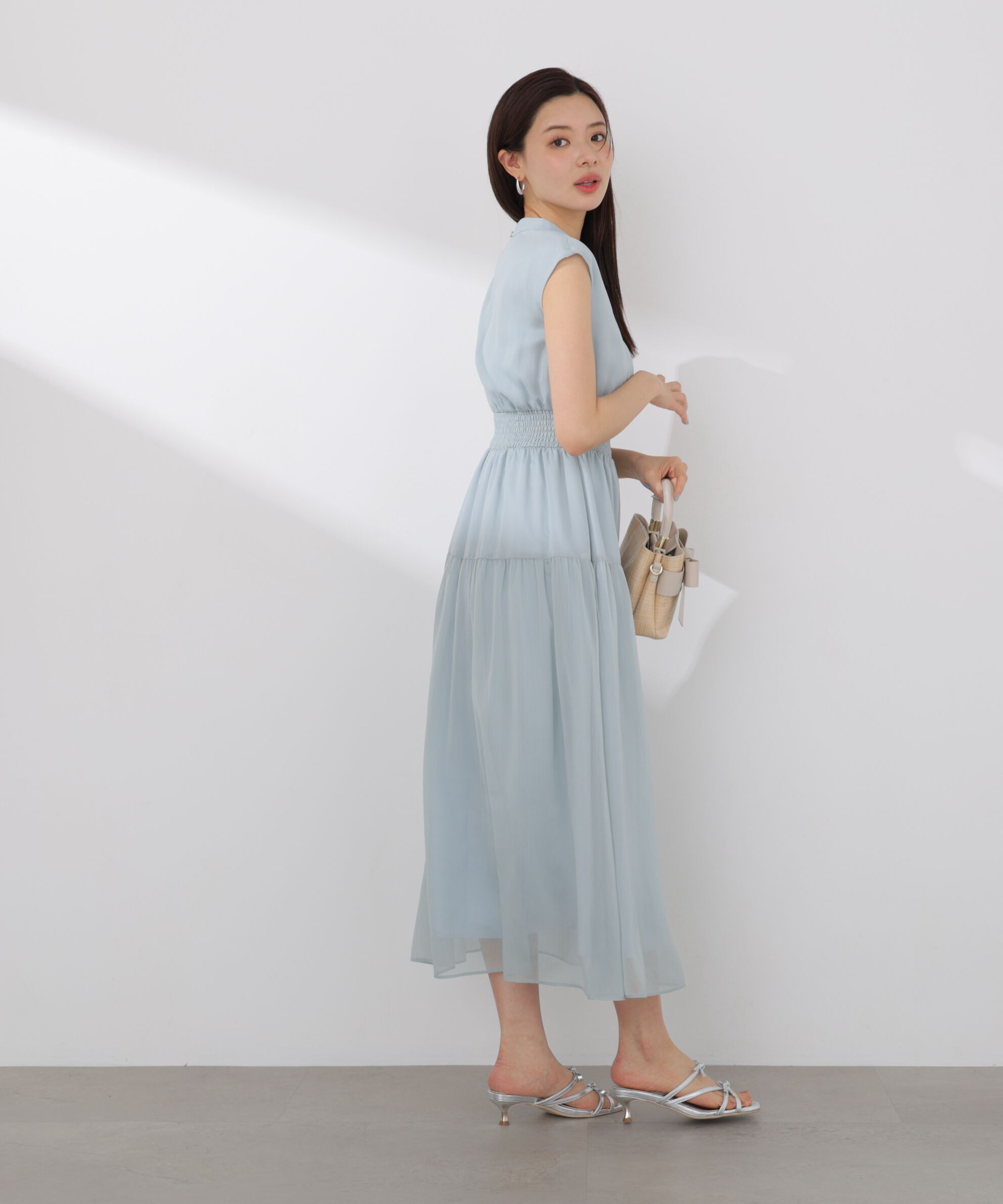 PROPORTION BODY DRESSING「ウエストシャーリングワンピース」|ワンピース|