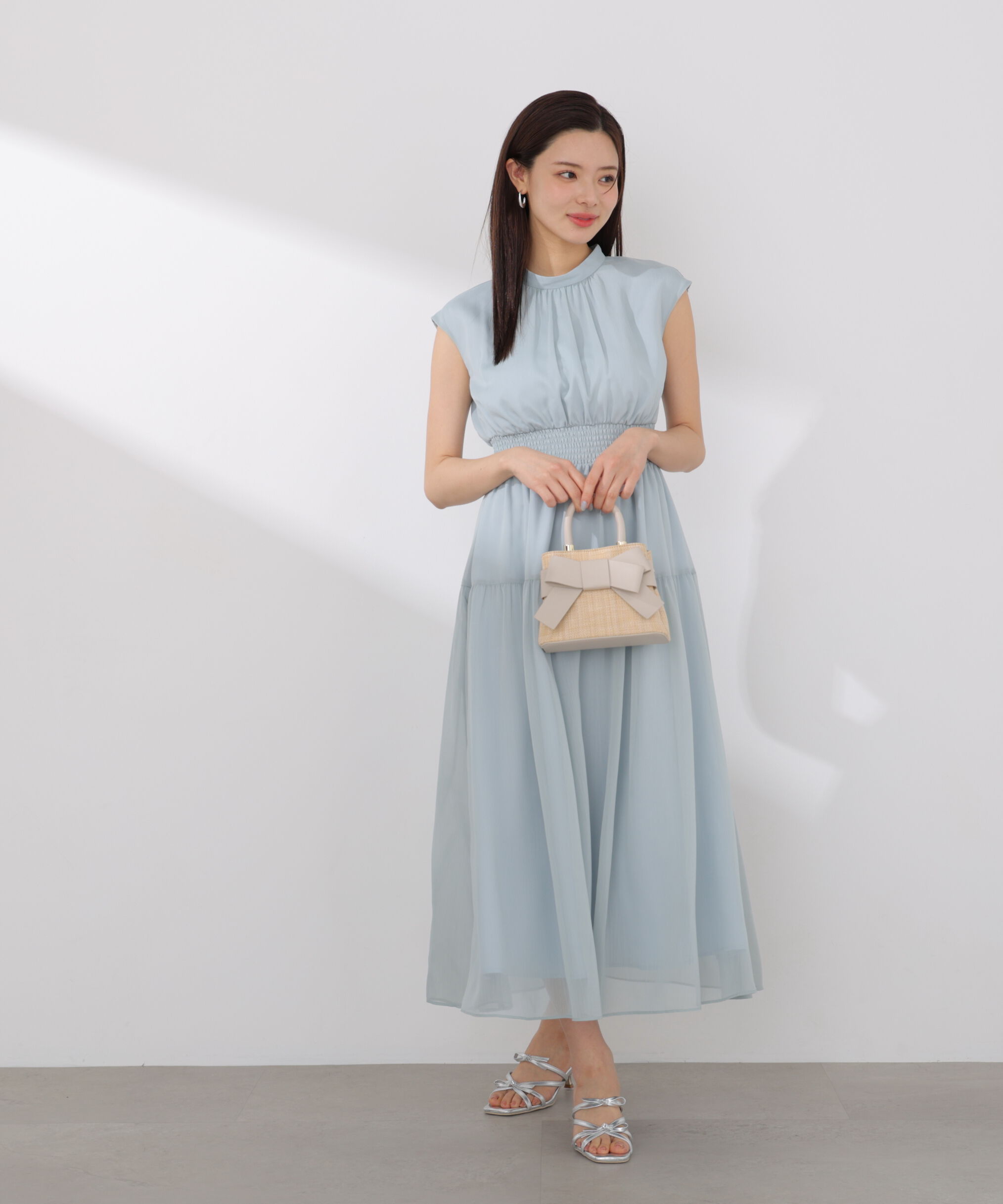 PROPORTION BODY DRESSING「ウエストシャーリングワンピース」|ワンピース|