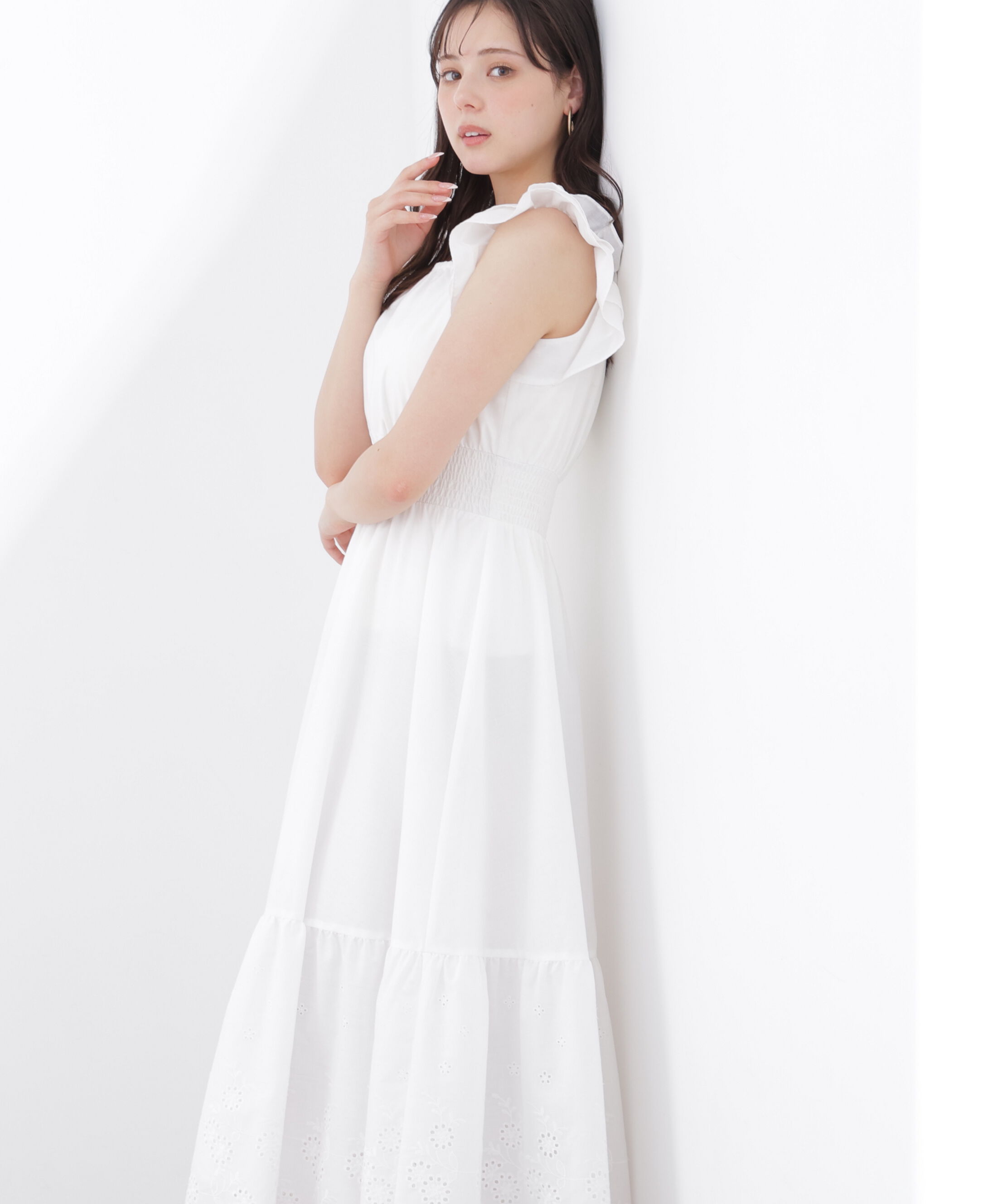 PROPORTION BODY DRESSING「〈EDIT COLOGNE〉コットンエンブロイダリーワンピース」|ワンピース|
