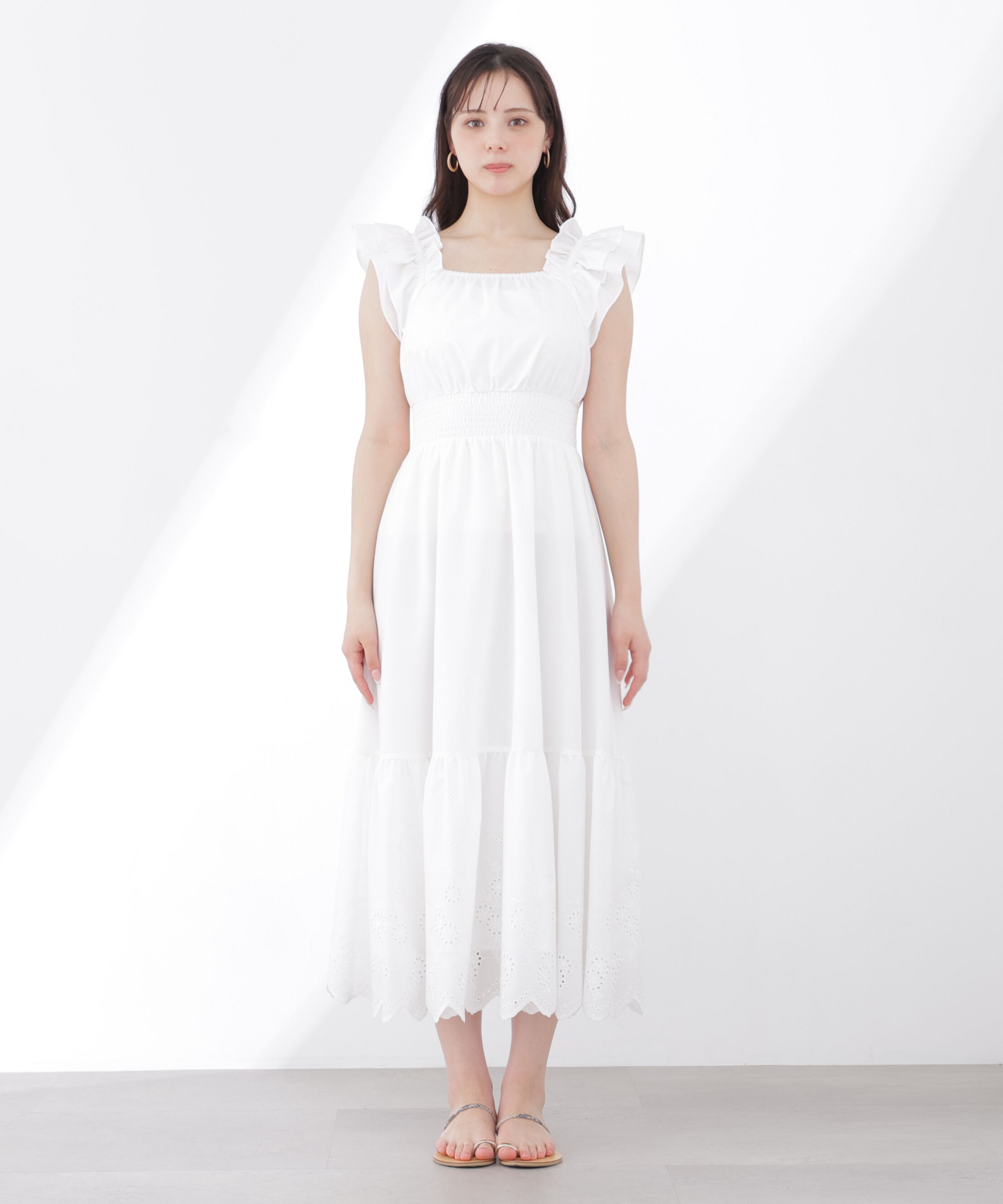PROPORTION BODY DRESSING「〈EDIT COLOGNE〉コットンエンブロイダリーワンピース」|ワンピース|